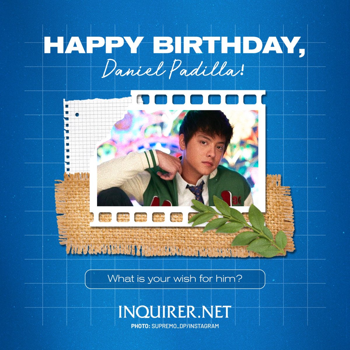 Send Daniel Padilla your birthday wishes as he celebrates his 29th birthday today!