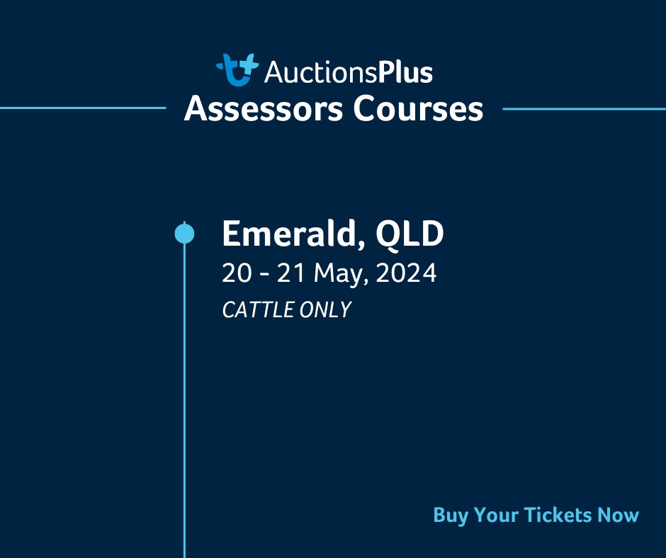 📣 Don't Miss Out! Tickets selling out soon! The Emerald Assessor Course is on the 20th to 21st of May! Note: this is a Cattle Only Assessor Course Book your tickets here: 👇 pages.auctionsplus.com.au/upcoming-asses…... See you there! #APlusAssessors #AuctionsPlus #CattleAg