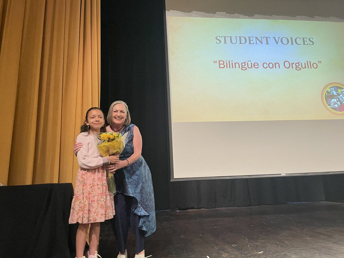 MEGASDCOE's tweet photo. #SpokenWord by Raquel Sánchez-Salmerón, Poet &amp; 3rd Grader from @NicoloffEagles Elementary @SBUSD_NEWS, expressing the beauty of being #Bilingual &amp; #Biliterate! (((Amplifying #StudentVoice))) @ the 23rd Ann Leadership in Biliteracy Symposium! #SDBiliteracy #ELRoadmap @SanDiegoCOE https://t.co/crckkT9uMf