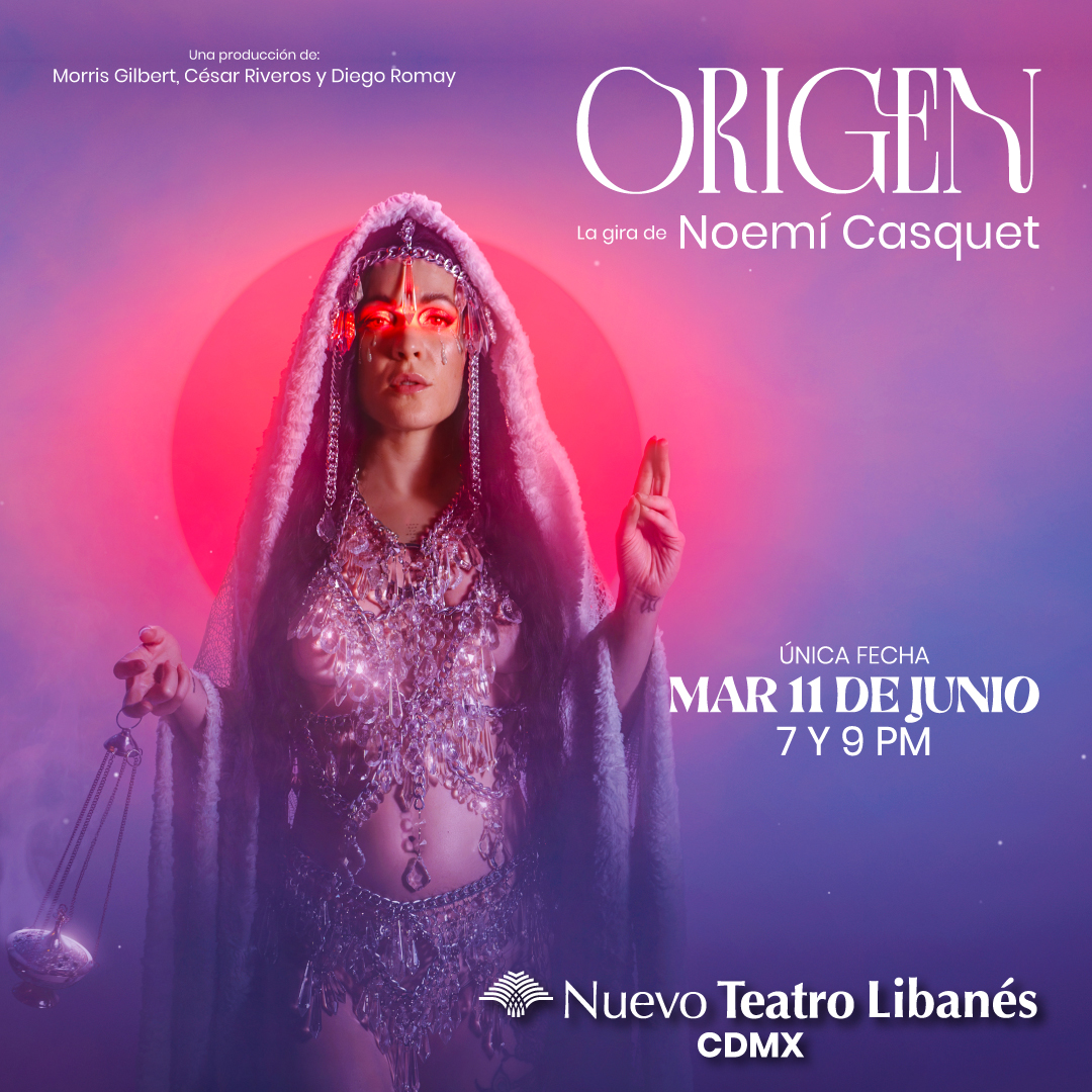 ¡No esperes más, anticipa tu compra antes de que los boletos se agoten y no te pierdas el próximo 11 de junio de las dos únicas funciones en Mx de #Origen! 🫦 #Origen, la gira de @mamacasquet 📍 Nuevo Teatro Libanés 📆 Mar. 11 de Jun. ⏰ 7 y 9:00 p.m. 🎟️ bit.ly/OrigenMXNoemiC…