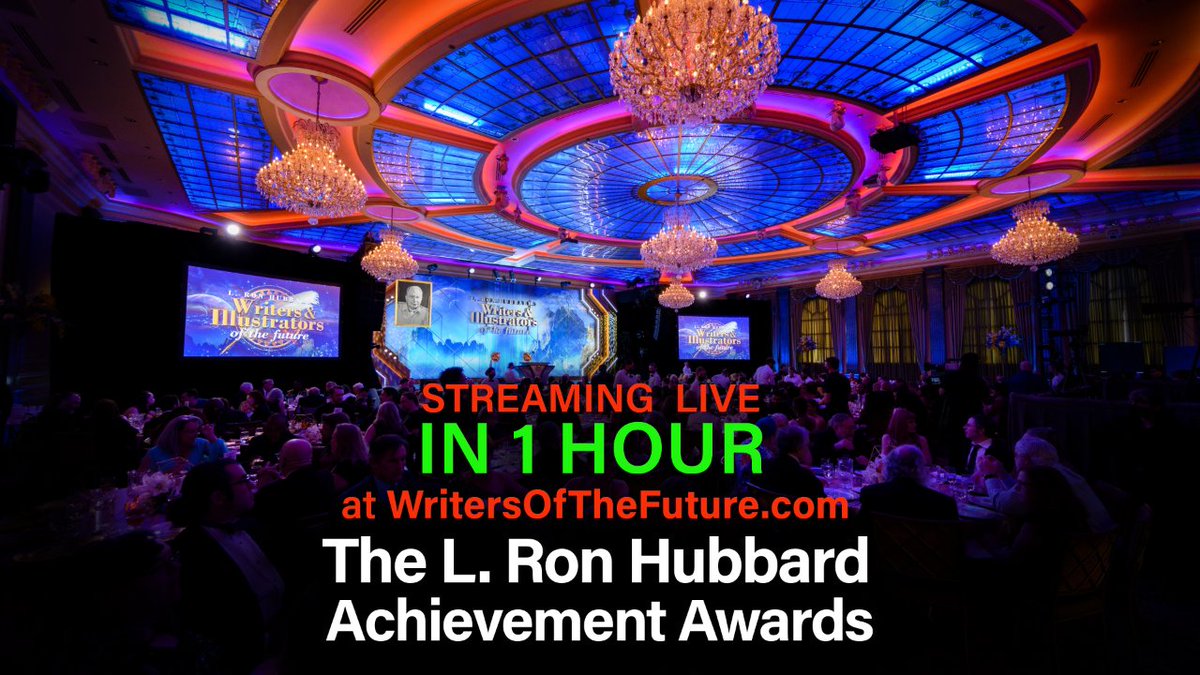 LRonHubbard's tweet photo. In 1 hour, join us live for a night of inspiration! Witness the future of creativity at https://t.co/0kmRdnOryk 🌟

Don’t miss the 40th Annual #LRonHubbard Achievement Awards, streaming directly to you on April 25, 2024, at 7 PM PST

#SciFiContest #FantasyContest #SciFiAwards https://t.co/FB4uAM0zz8