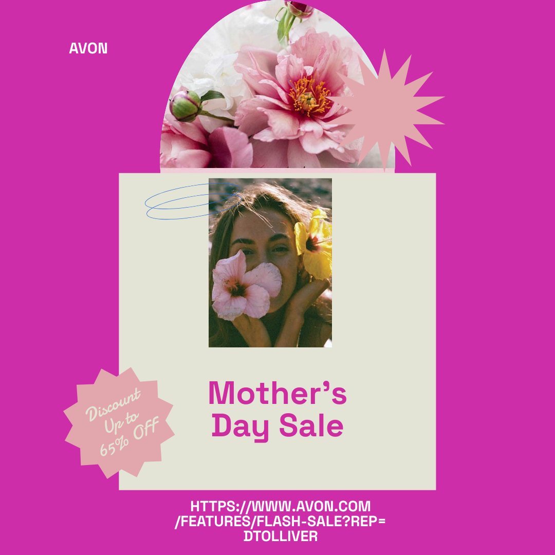 Leo_Chilly17's tweet photo. Shop Avon's Mother's Day sale now and get up to 65% off select items while supplies last! Shop via this link: https://t.co/5F7Dbnn18K
#avonrep #MothersDaySale https://t.co/p6sLoJOaef