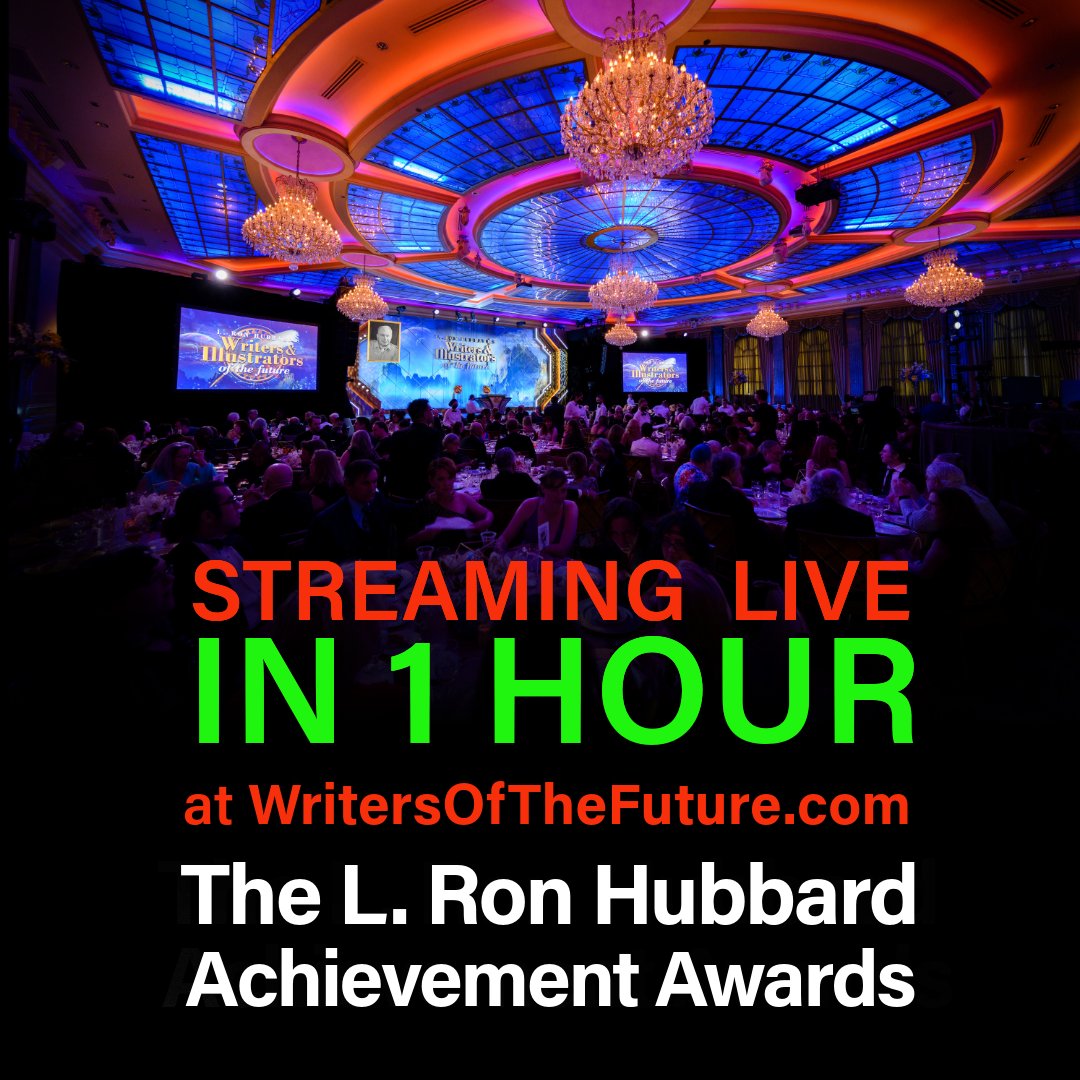 LRonHubbard's tweet photo. In 1 hour, join us live for a night of inspiration! Witness the future of creativity at https://t.co/0kmRdnOryk 🌟

Don’t miss the 40th Annual #LRonHubbard Achievement Awards, streaming directly to you on April 25, 2024, at 7 PM PST

#SciFiContest #FantasyContest #SciFiAwards https://t.co/sSVxCr9P1z