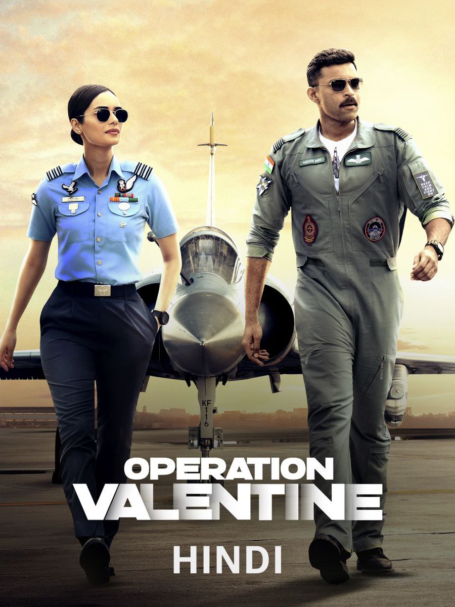 #OperationValentine Now Streaming In Hindi On @PrimeVideoIN