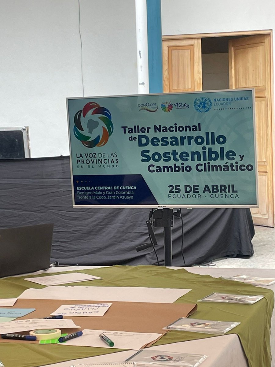 Escuchamos ideas locales sobre cómo abordar el cambio climático 🌎. Gracias a @CongopeEcuador y @AzuayPrefectura por liderar🤝, y a @FAOEcuador, @onumujeresEcu y @PNUDEcuador por su aporte a las discusiones. #CambioClimático #ActúaAhora #NuestroFuturoComún #OurCommonFuture