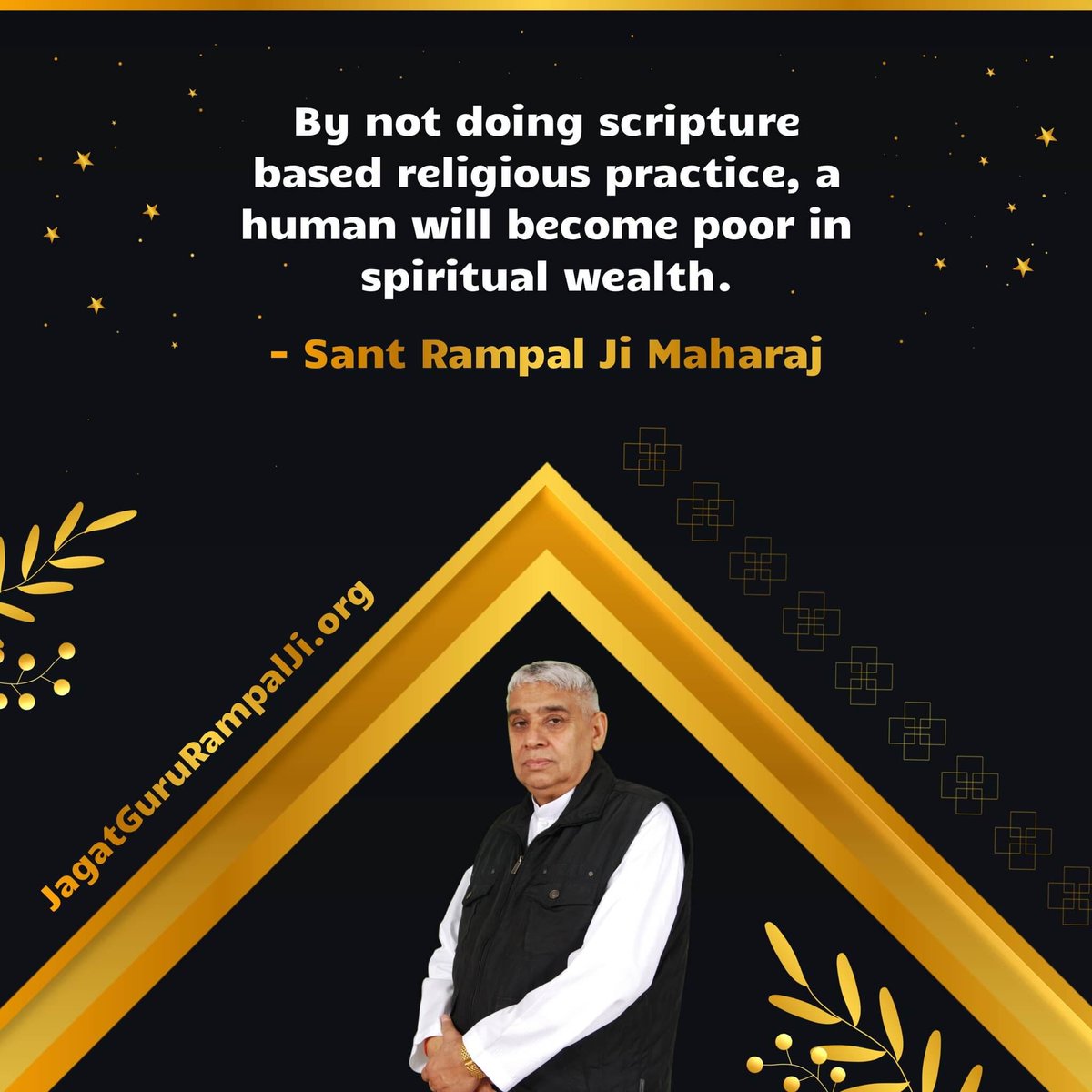 #GodMorningFriday By not doing scripture based religious practice, a human will become poor in spiritual wealth. ~ Bandichhod SatGuru Rampal Ji Maharaj Must Visit our Saint Rampal Ji Maharaj YouTube Channel for More Information