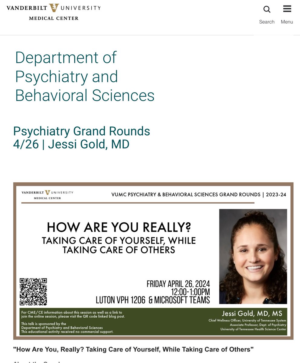 Friday morning fun with @VUMCPsych : vumc.org/psychiatry/gra…