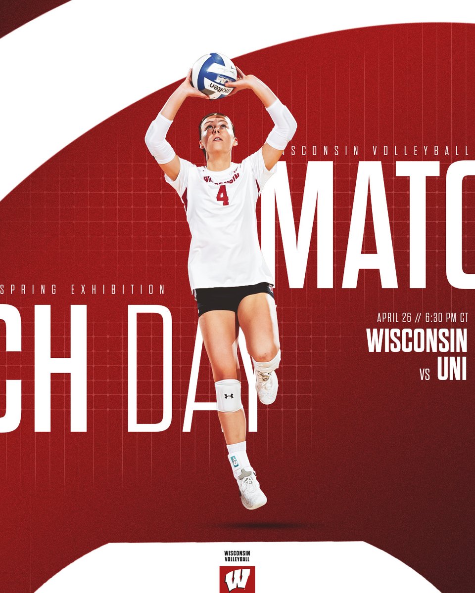 Badgers take on UNI in its final spring match of the season! 🆚: University of Northern Iowa 📍: Dubuque, IA ⏰: 6 pm (CT)