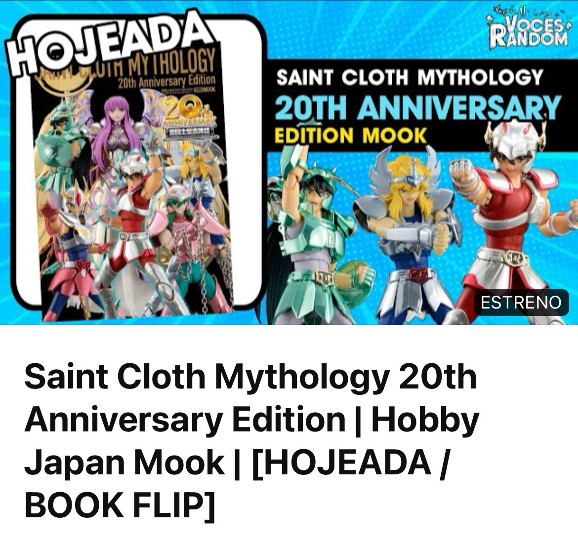 haggen_ssmx's tweet photo. 🗣️NUEVO VIDEO EN VOCES RANDOM
Le seguimos dando a las #Hojeadas en esta ocasión a tremendo pedazo de libro que cualquier fan y sobre todo coleccionista de la linea #SaintClothMyth debe tener.
https://t.co/Lak8dASAbr
#SaintSeiya https://t.co/hI8Vttl52U