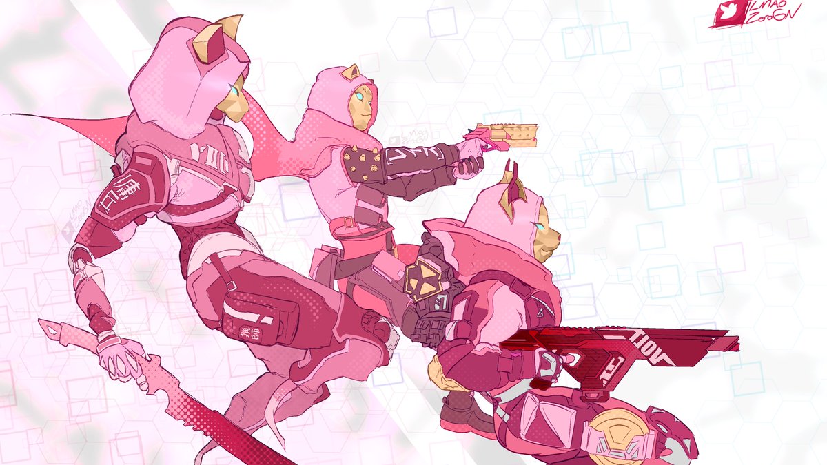 lmaoZeroGN's tweet image. Girls Night, pink edition
#ApexLegends #Wattson #Wraith #Ash #DarkSparks #ApexFanart