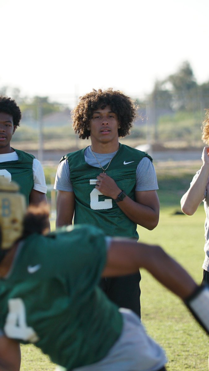 2025 WR Gio Richardson still finishing out track season so he hasn’t started spring ball yet, but he’ll be a big contributor for Basha’s offense next season. Richardson has also been a key target for ASU this spring, someone Sun Devil fans should keep an eye on. #AZHSFB
