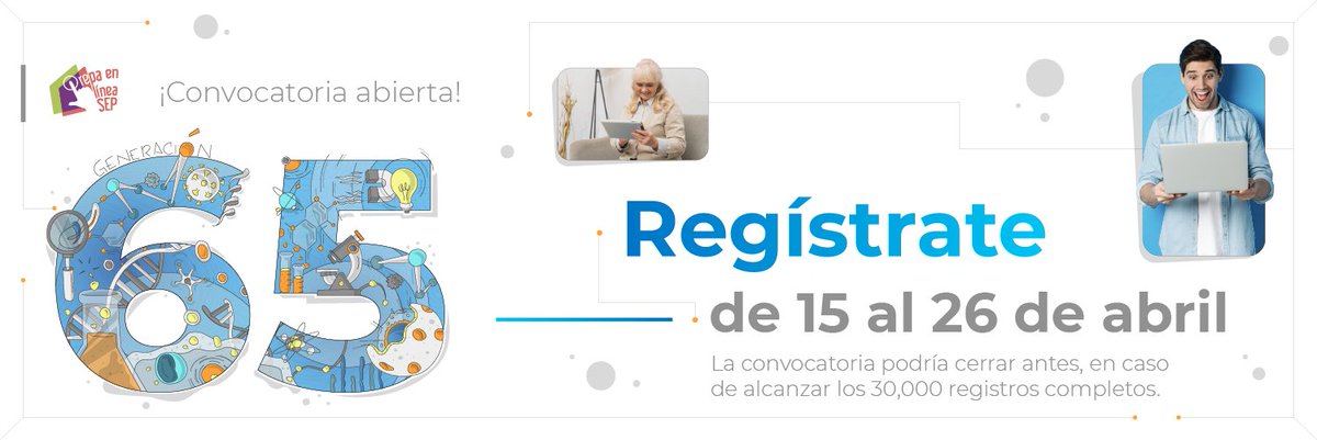 Estudia la #PrepaEnLíneaSEP con un modelo de calidad, incluyente, innovador y gratuito. 👩🏻‍💻💻🧑🏻‍💻
Conoce los requisitos en la #Convocatoria2024PLSEP 👉 bit.ly/3U3LwAp
¡Hoy último día para registrarte!