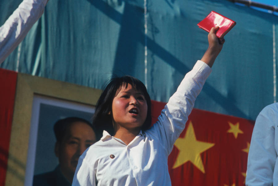 Little Red Guard at a rally in Beijing, 1967 (?)