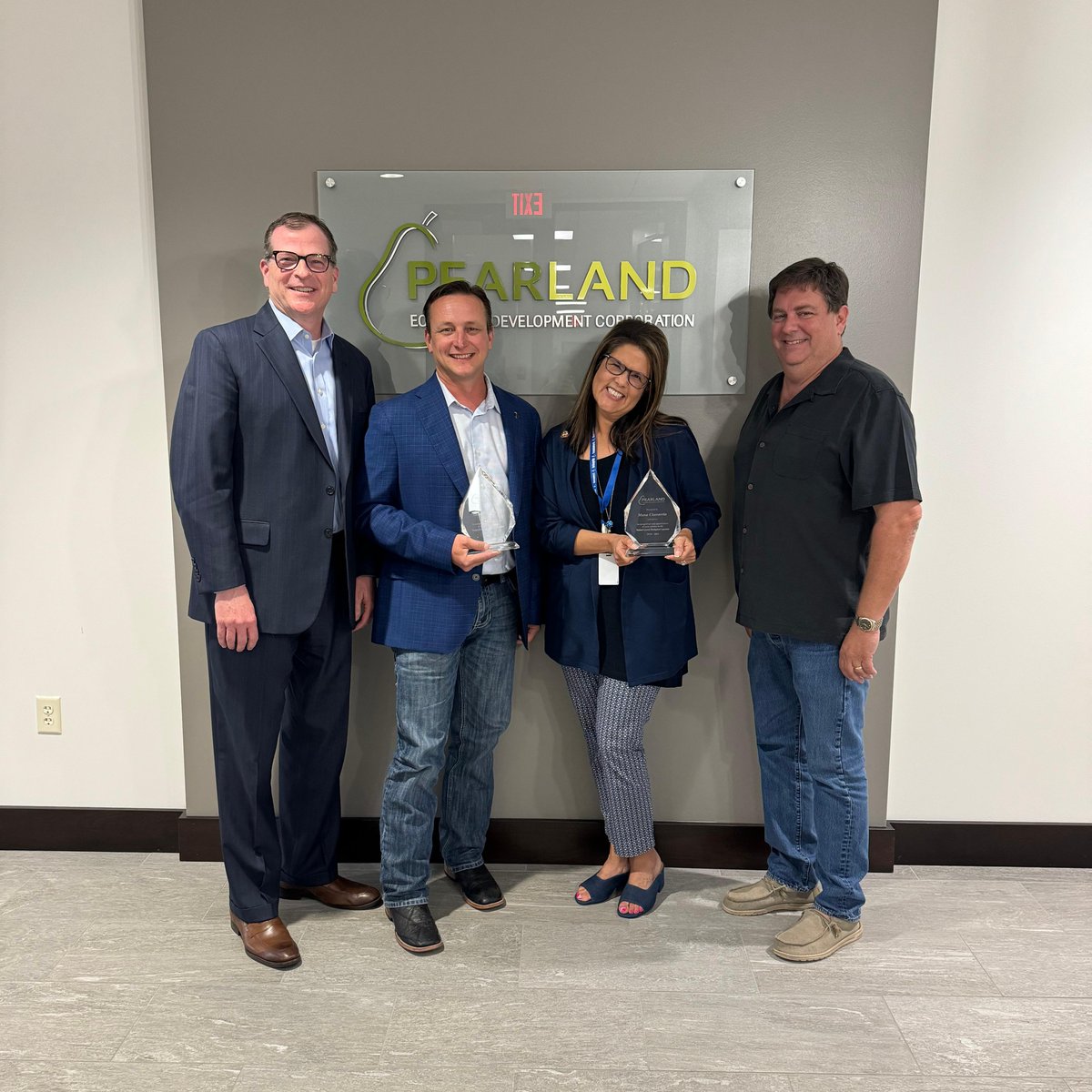 The PEDC Board of Directors recognized Mona Chavarria and Chad Thumann at its board meeting tonight. Mona served on the board from '14-'23. Chad served on the PEDC Board from '18-'23. Thank you both for your service on the PEDC board!