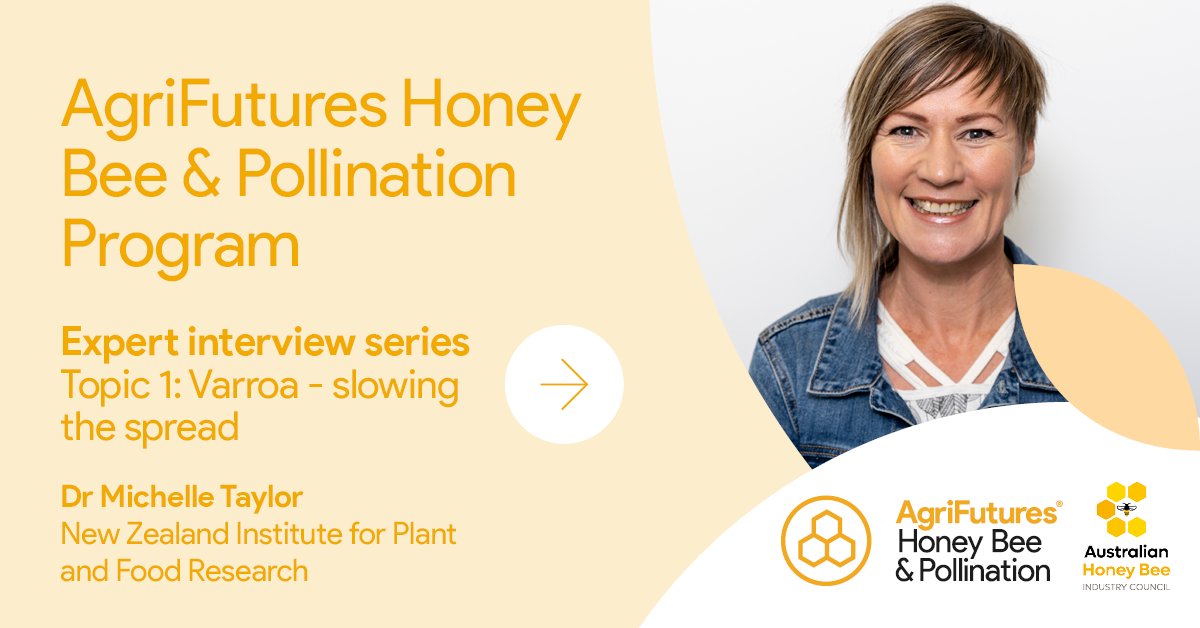 🐝 Unveiling a suite of varroa focused resources to safeguard Australia's honey bee industry 🍯 Topic 1 Varroa: slowing the spread interview with Dr Michelle Taylor is now live bit.ly/3TTO2ZC Stay tuned for more expert insights launching every Friday #VarroaMite
