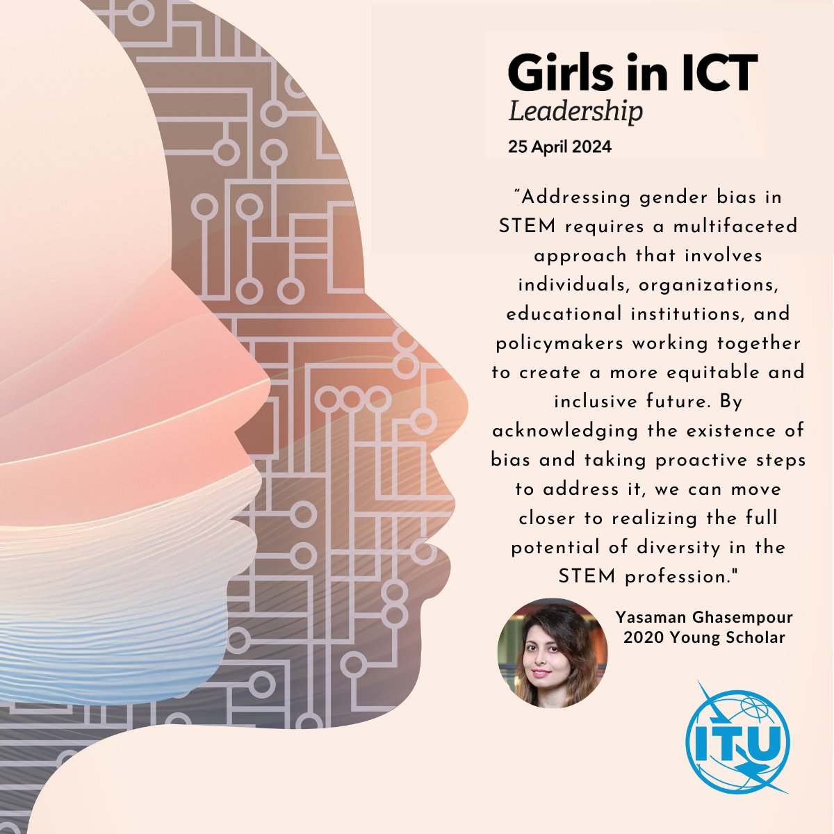Today is International #GirlsinICTDay! This year’s theme for <a href="/ITU/">Int’l Telecommunication Union</a> celebrations is “Leadership“, to underscore the critical need for strong female role models in #STEM careers. Our female Young Scholars share their perspective on women in STEM: marconisociety.org/magazine/progr…