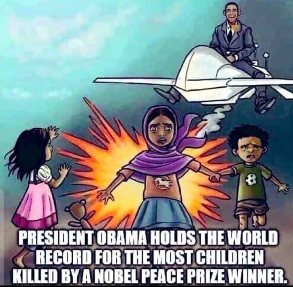 Barack Hussein Obama. #WarCriminal