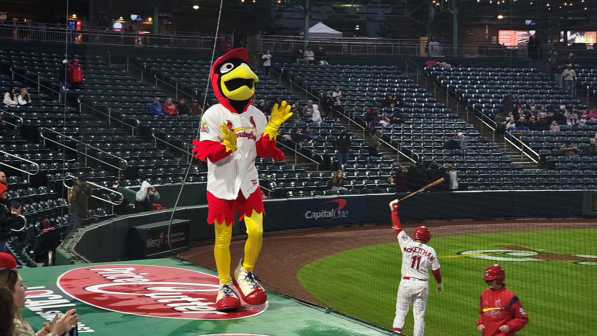 Believe it or not, we stayed dry and went for the first hour of the <a href="/SpfdCardinals/">SpringfieldCardinals</a> game tonight. We saw a home run, some <a href="/Cardinals/">St. Louis Cardinals</a> prospects, and the Cardinals were up when we left (due to lightning and possible incoming hail). Definitely a fun night of baseball!