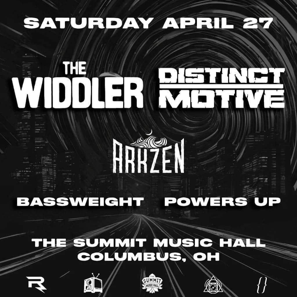 Yooo two heavy hitters @The_Widdler & @DistinctMotive coming to The Summit this Saturday!!! W/ support from @ArkZen_Music, Bassweight & Powers Up! Tickets are moving fast so get your $25 tickies below! :)