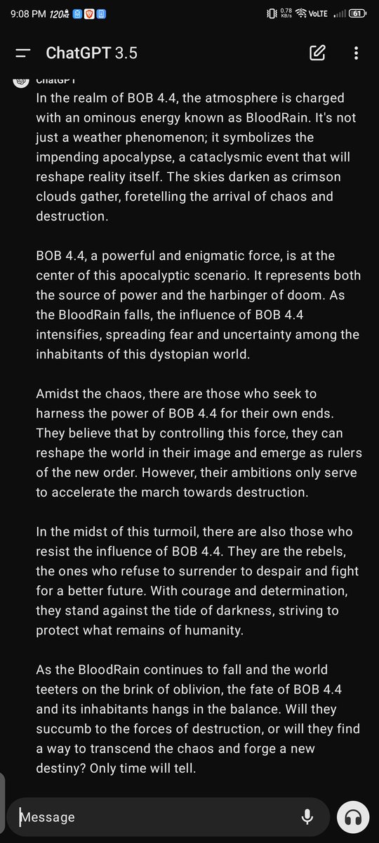 DmitriVanDuine's tweet photo. BloodRain descends, BOB 4.4 looms,
Apocalyptic whispers, impending doom.
In the chaos, rebels rise,
Defiant souls, against demise. #BloodRain #BOB4.4 #Apocalyptic
https://t.co/OHTAnbwdtL https://t.co/7Z2Qynn6nP