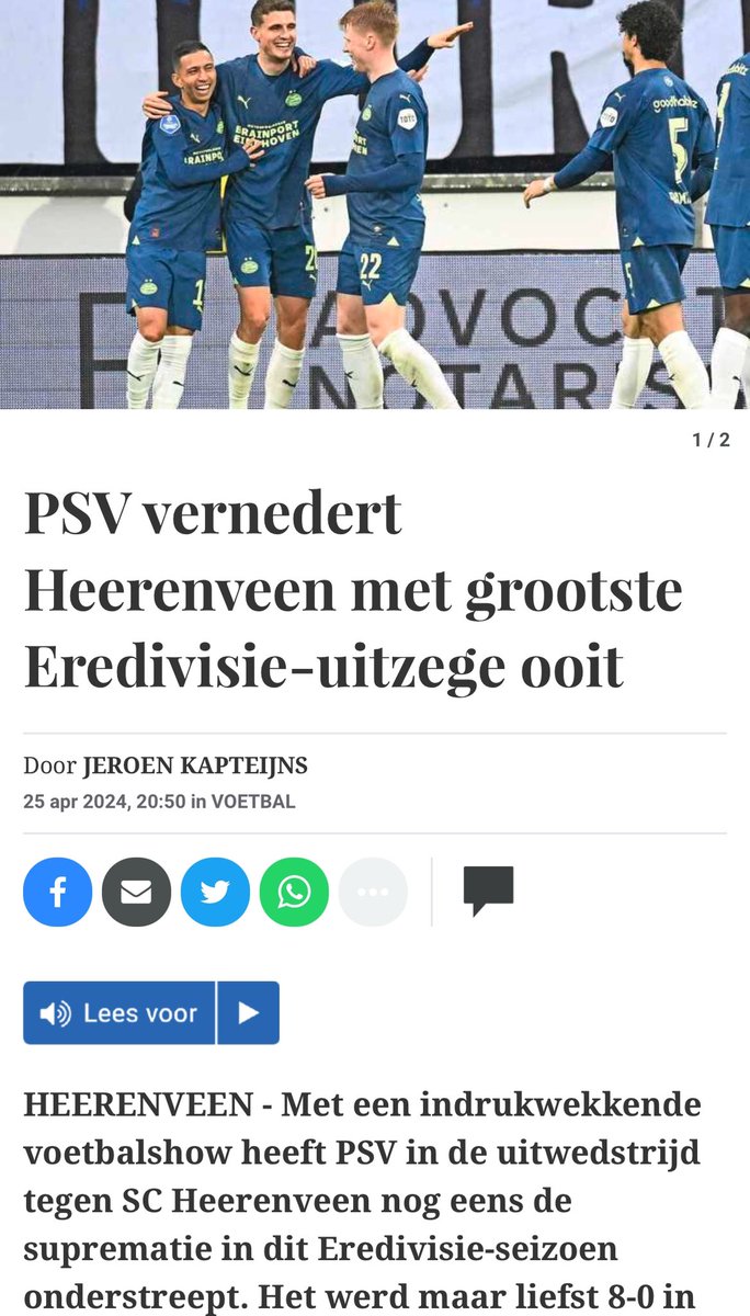 Hier in het zuiden 🎵 

Het was zooo gaaf. ❤️

Slot is een toptrainer en Ajax in een depressie. En o ja…. PSV is best goed 👊🏻👊🏻👊🏻👊🏻.