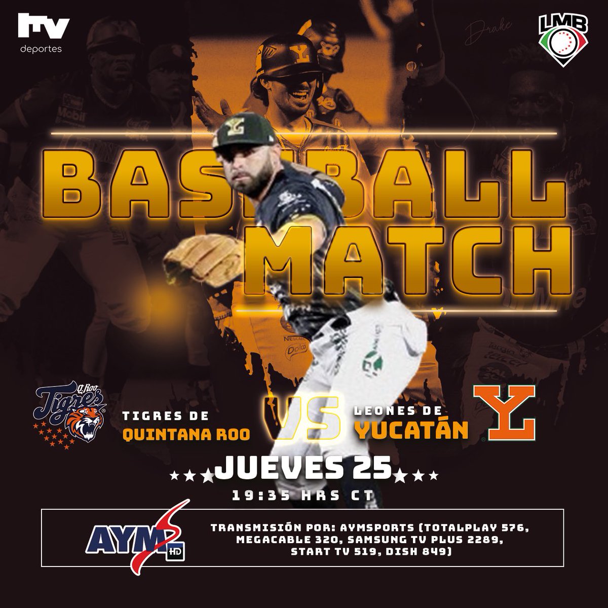 La Liga Mexicana de Béisbol está aquí con el juego entre, ⚾️ Tigres de Quintana Roo EN Leones de Yucatán ⚾️

#LigaMexicanadeBéisbol #Temporada2024 #TigresdeQuintanaRoo #LeonesdeYucatan