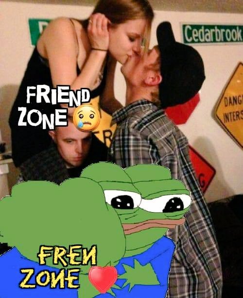 $FREN ZONE > FRIEND ZONE 😭😭😭🐸🐸🐸✅️✅️✅️ (THE POOR GUYS FACE 😥)
