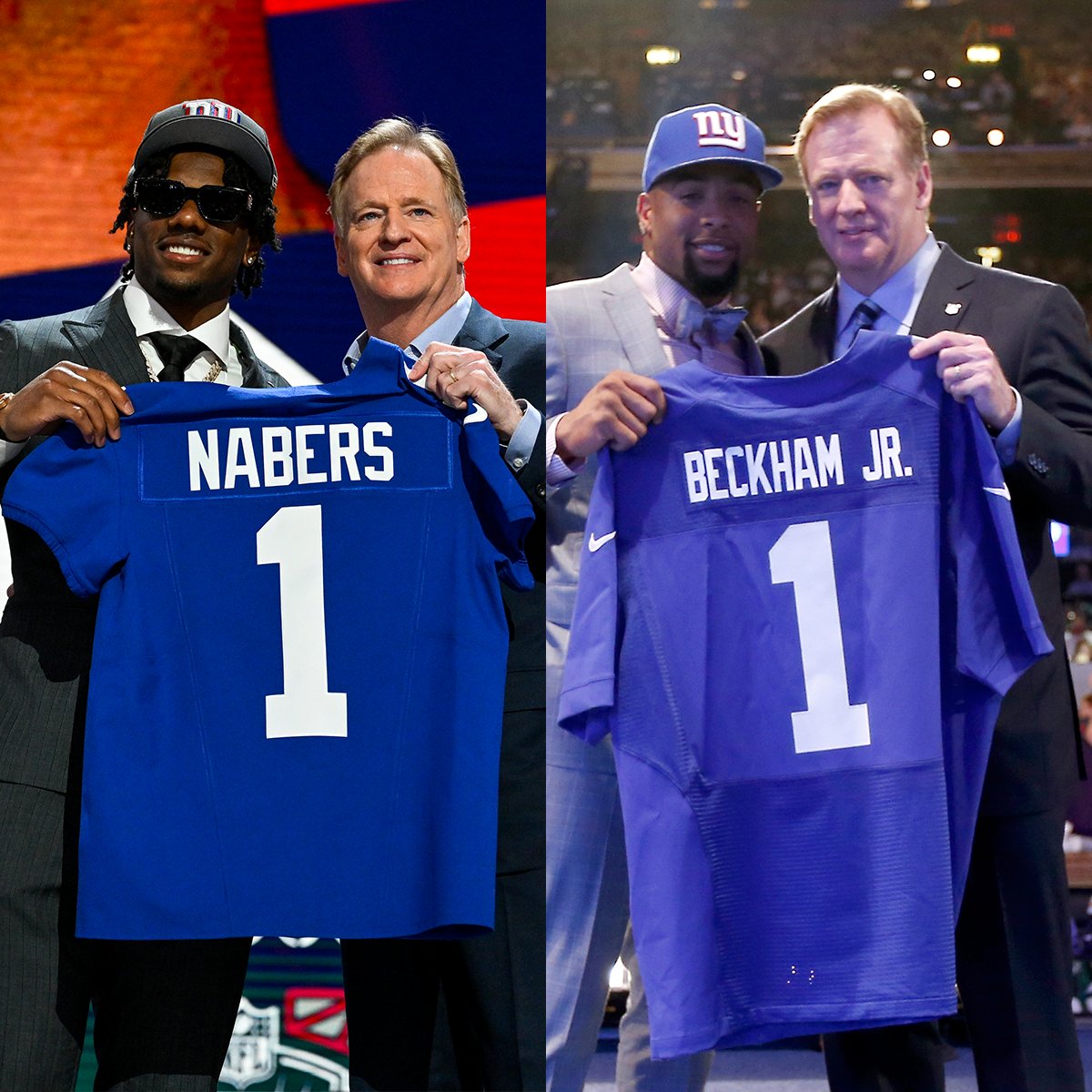 10 years apart. #NFLDraft @whyguard13 @obj