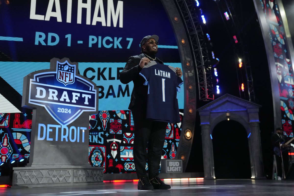 Dreams to Reality 💙🩵❤️ @TKJaayy 📸: AP #NFLDraft  – April 25-27 on NFL Network