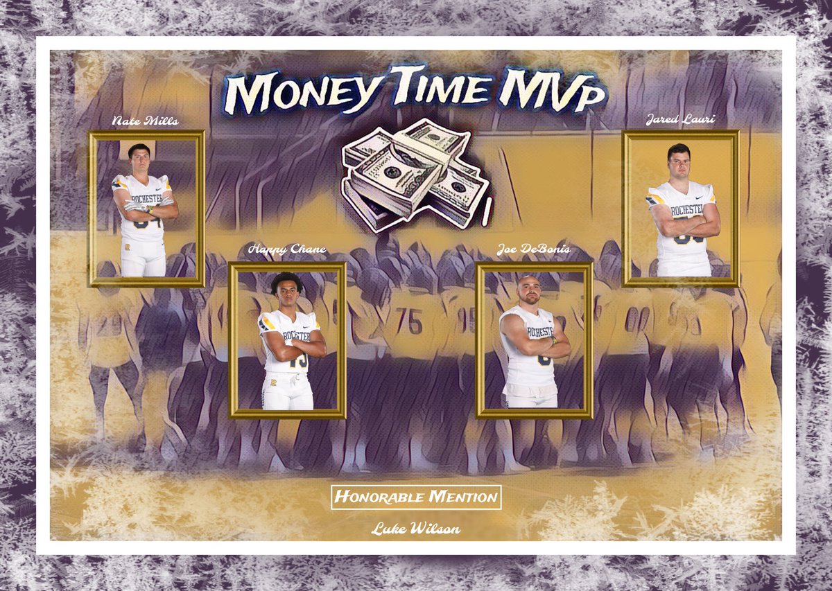 The last 'Money Time' 💰⌚ MVPs🏆this Spring! TE Nate Mills LB Happy Chane Edge Jared Lauri Edge Joe DeBonis #CLIMB