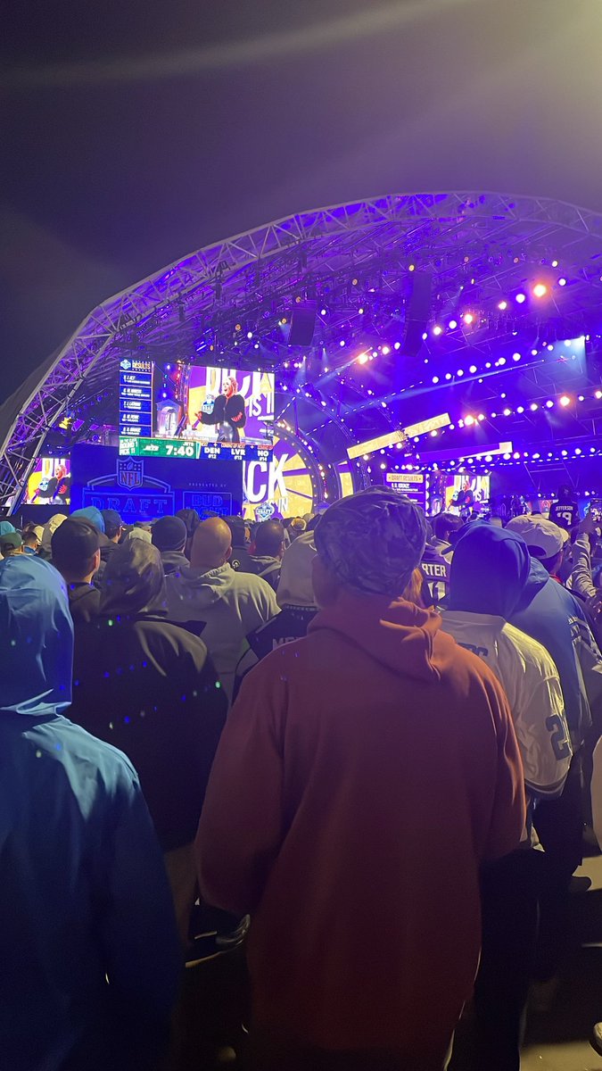 Grateful for the opportunity to attend the NFL draft. Got the ability to see some of the draftees and legends. Hopefully next year, I’ll be walking across the stage !!