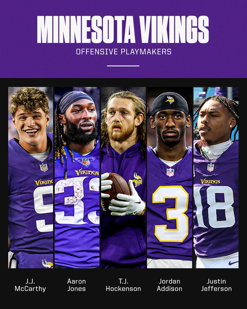 The Vikings are LOADED with offensive talent 🔥 

J.J. McCarthy is heading to Minnesota 😤