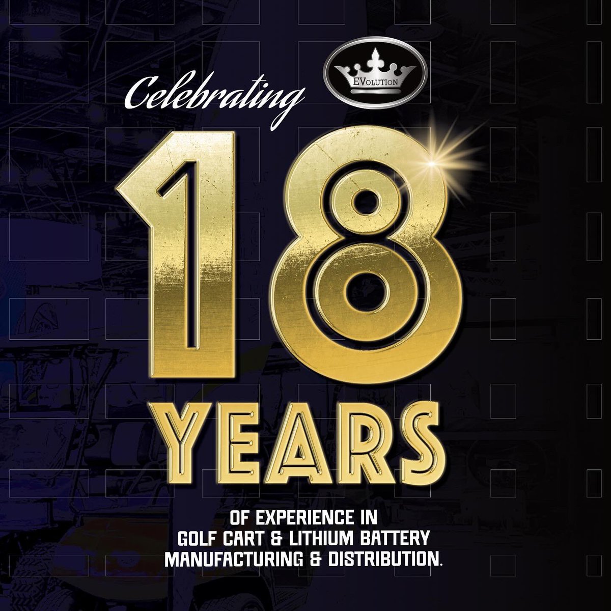 evogolfcarts's tweet photo. With over 18 YEARS of experience crafting premier golf carts and lithium batteries, Evolution EV has meticulously refined every facet of its manufacturing and distribution process, ensuring excellence from concept to completion. 💪

#golf #evolution #18years #experience https://t.co/WeBx9L8qRq