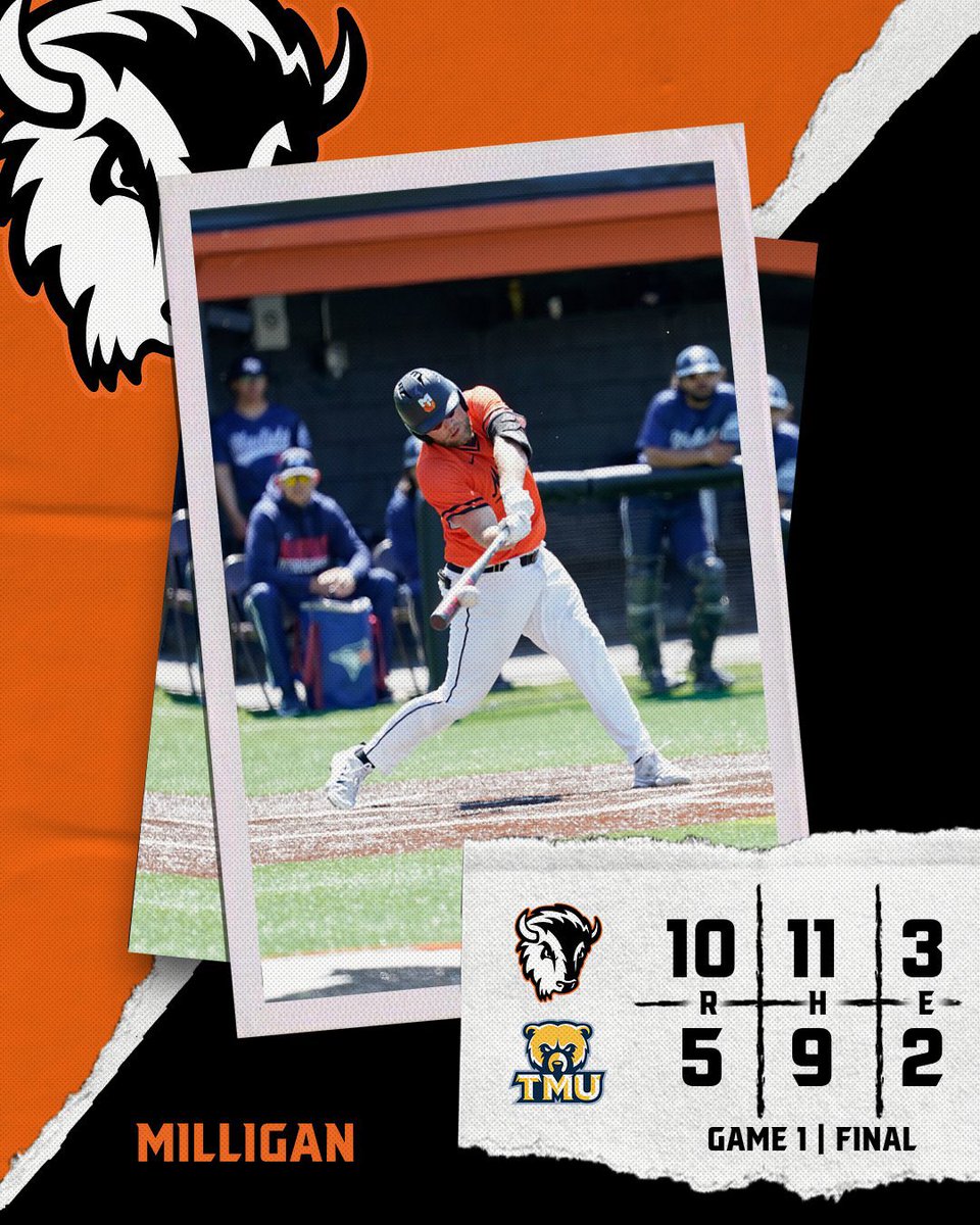BUFFS WIN!!!

Buffs Win Game 1 against Truett McConnell!! 

Braden Spano: 3-5, HR, 5 RBIs
Vasili Kaloudis: 2-4, 2B, 2 RBIs
Ian Weil (W): 5.2 IP, 3 ER

Buffs are Back in Action tomorrow to Finish the Series!!

#ChargeTogether x #BuffStrong