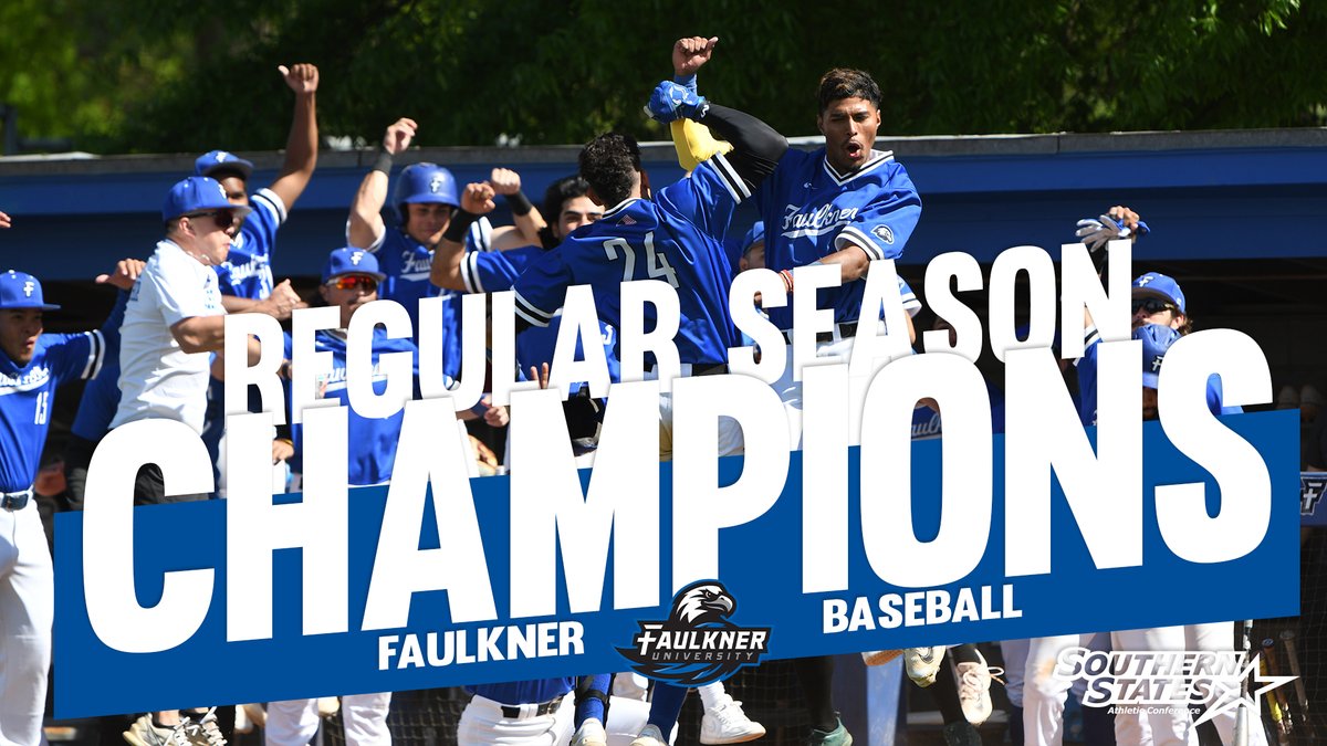 .@FaulknerATHL locks up the SSAC Baseball Regular Season Championship and the No. 1 seed for next week's tournament!