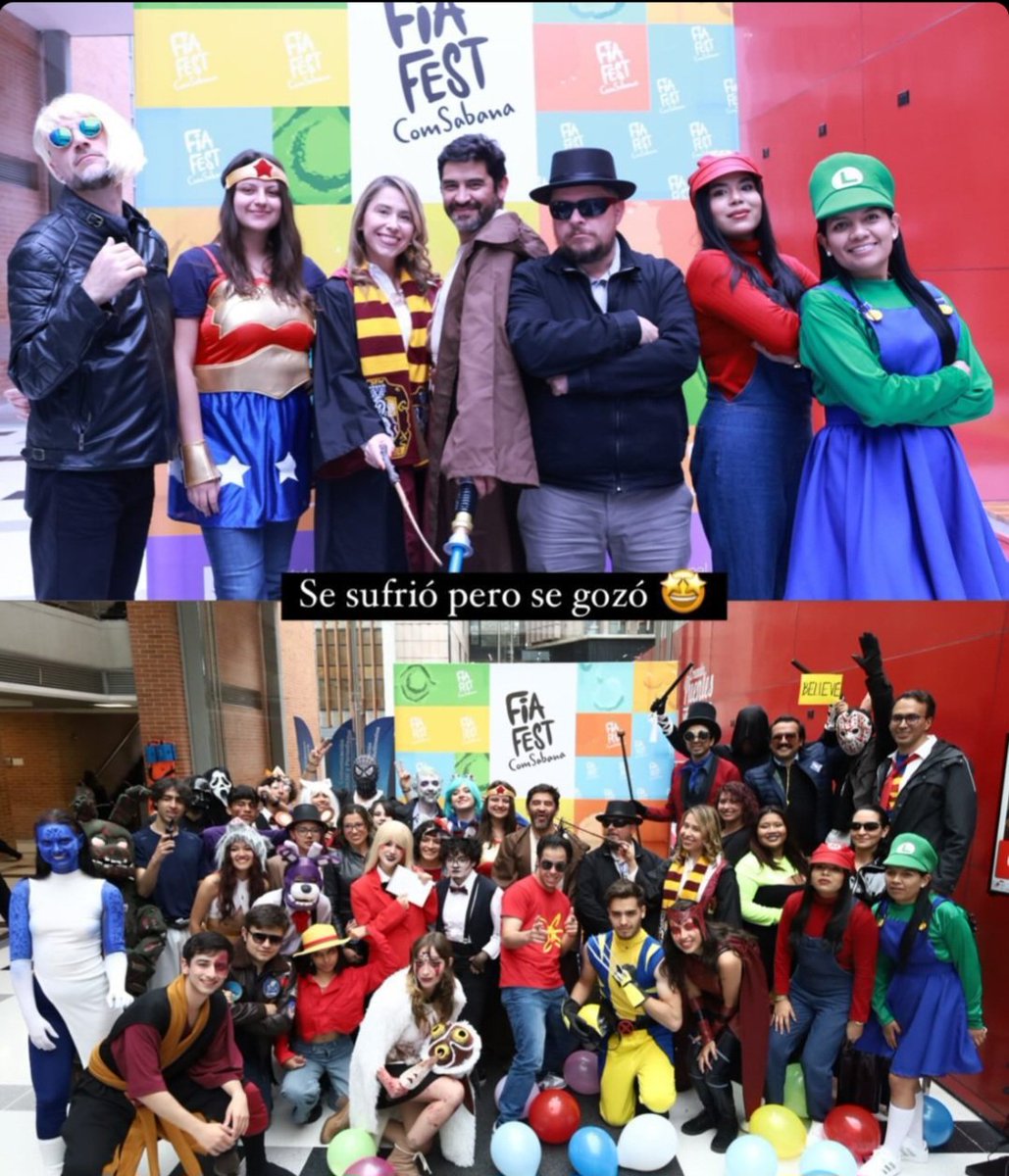 jeroriveracine's tweet photo. Tarde de cosplay en el #Fiafest de @comsabana https://t.co/ETlOCUHI7X