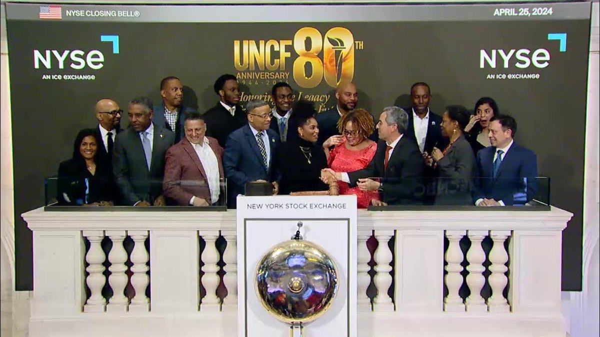 The NYSE welcomes UNCF in celebration of its 80th anniversary of founding. dlvr.it/T61qXr