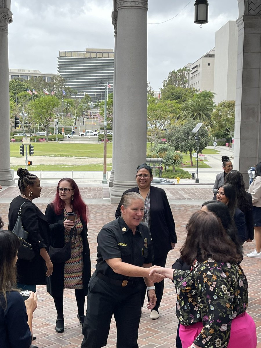 LAFDChief's tweet image. I was honored to be a guest speaker at the @LACity Women’s Management Academy graduation. I’m so proud of all of these women, and want to especially congratulate @LAFD’s very own Ingrid Orellana & Lisa Gerenscer for all of their hard work. Well done, ladies!