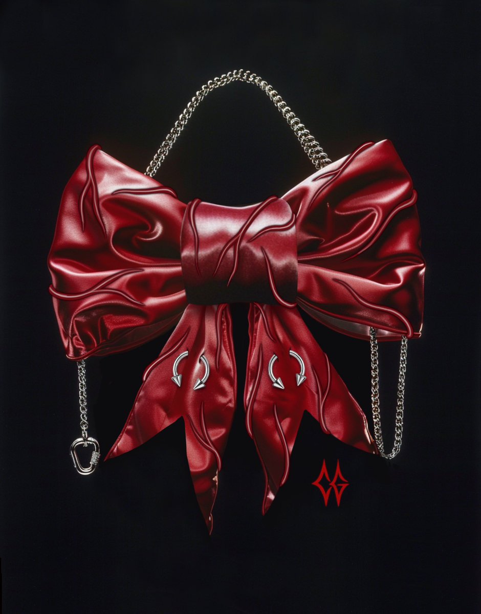 CreepyGals's tweet photo. A Veiny Bow purse concept that I truly need to make real one day 🩸⛓️🩸 https://t.co/0ljDpa7Ceq