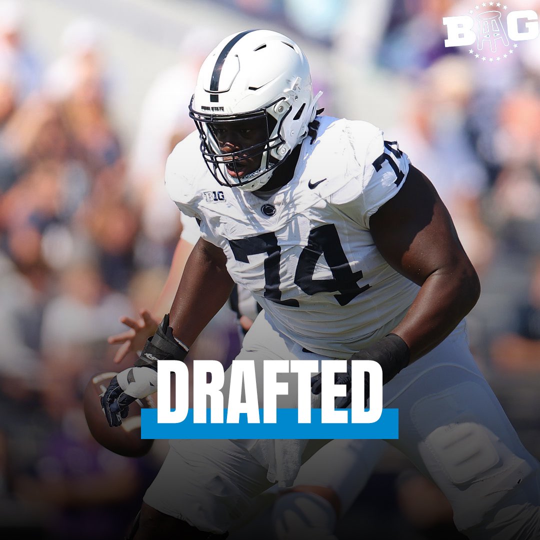 PSU Nittany Lion New York Jet Congratulations to Olu Fashanu on being selected 11th overall @PSUBarstool