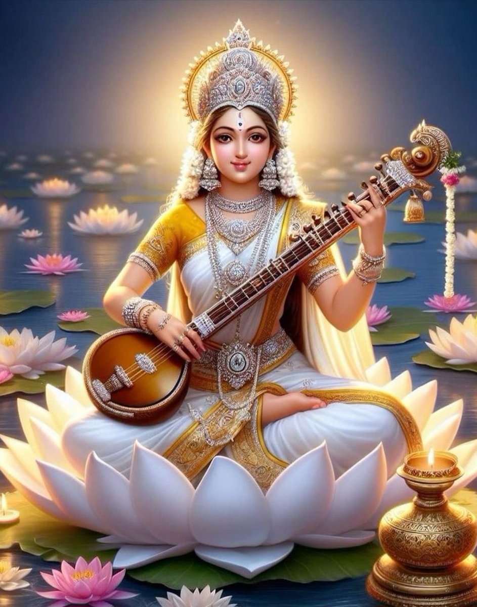 21 things about maa Saraswati ✨️

1. Devi Saraswati imparts wisdom & knowledge 🦢 🪕

@LostTemple7