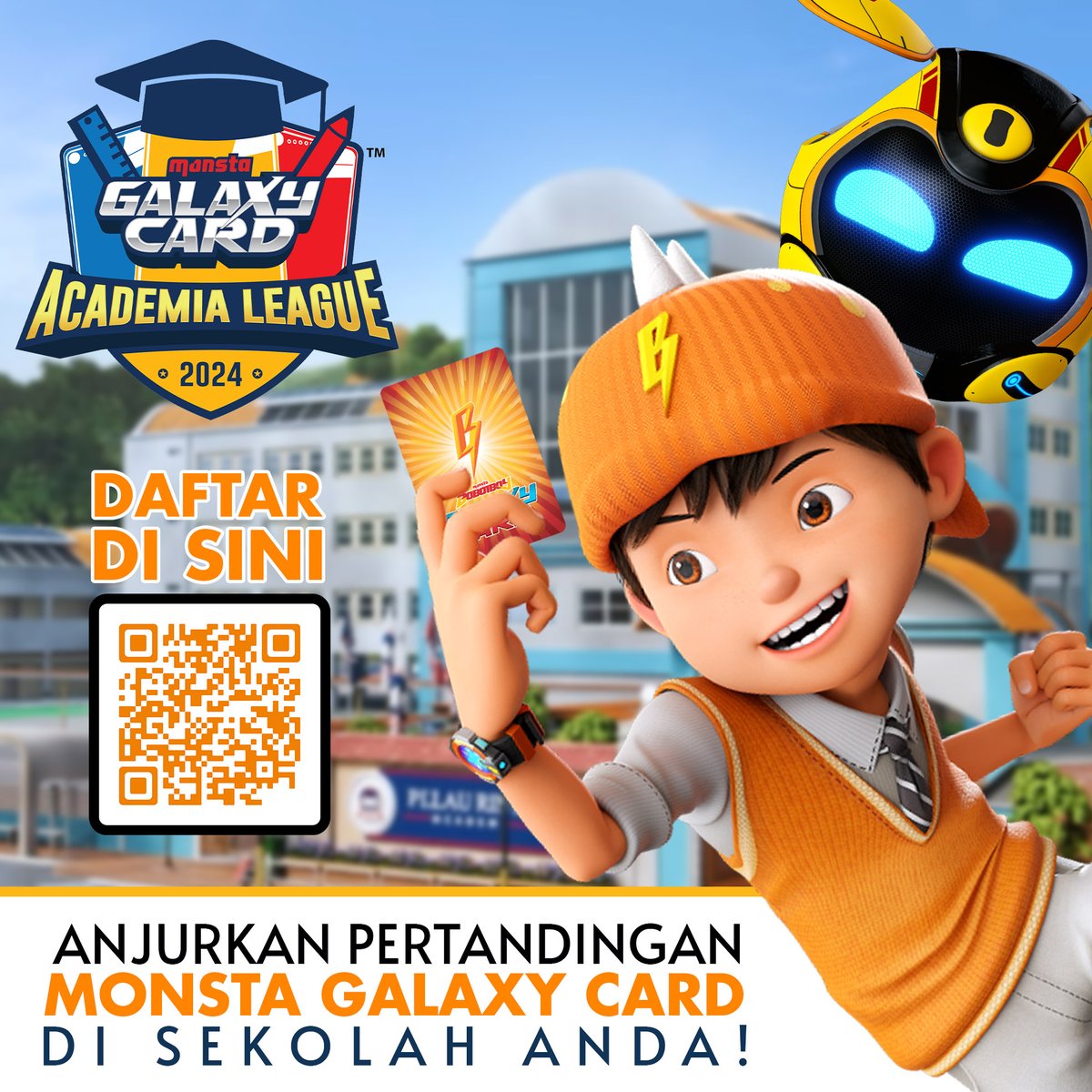 Program Jelajah Sekolah #MONSTA #GALAXYCARD Academia League 2024 ‼️ Warga pendidik boleh daftar sekarang untuk MONSTA datang ke sekolah anda!     

🗒️ bit.ly/monstaacademia…

🔸 Cenderahati dan sijil untuk pelajar yang terlibat
🔸 Hadiah wang tunai, medal, kad eksklusif & tiket…