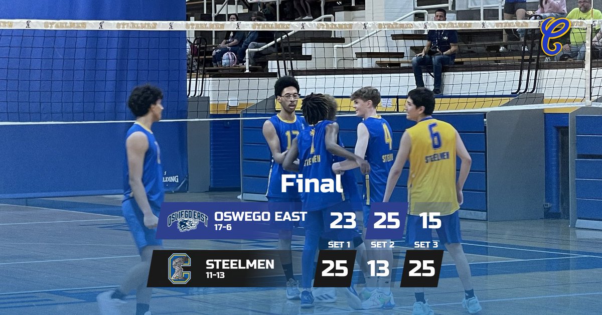 HUGE conference win for the JC Varsity Volleyball Team, defeating Oswego East in 3 on 4/25! The Steelmen went 3-1 this week defeating Crete-Monee and TF North. Keep up the great work!! @JolietCentralAD #onward #steelmenpride #conferencewin