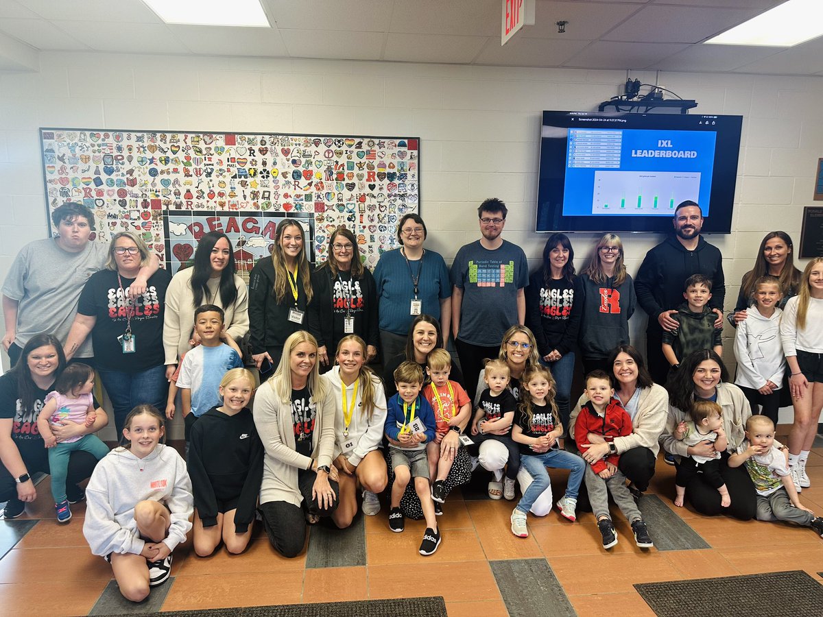 The boys had so much fun at Reagan for Take Your Child to Work Day! ❤️ Such a fun new tradition. The students loved having them too! #WeAreOne #Proud2bMPS @MPS_Reagan