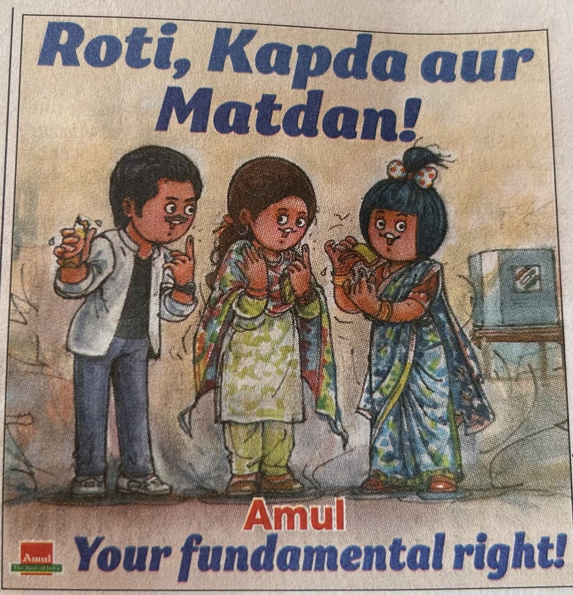 The inimitable @Amul_Coop #LokSabhaElections2024 #SecondPhaseVoting