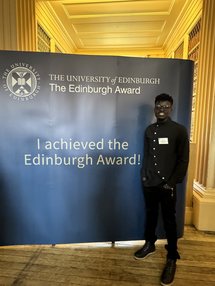 WanokGodfrey's tweet photo. As a leader, if you ever find yourself having to choose between being silent and talking, I hope you choose the latter. I am happy to share that I achieved the Edinburgh award last evening for my role as a student leader at the University of Edinburgh.

#EdinburghAward2024 https://t.co/w6vfunxOk9