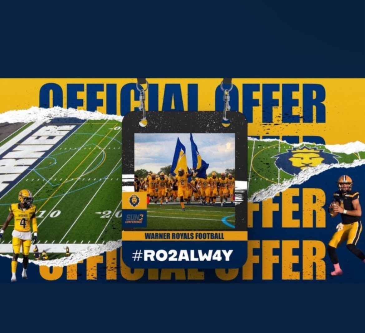 Blessed to received an offer from Warner University @dburks88 🔵🟡