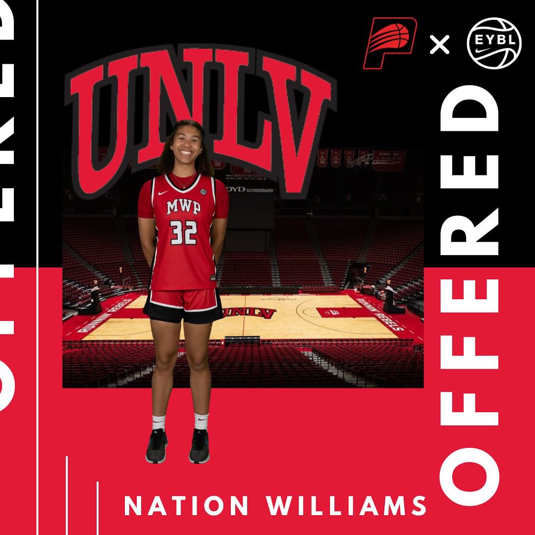 Thank you Coach @lindylarocque for the offer to @UNLVLadyRebels! Go Lady Rebels❤️