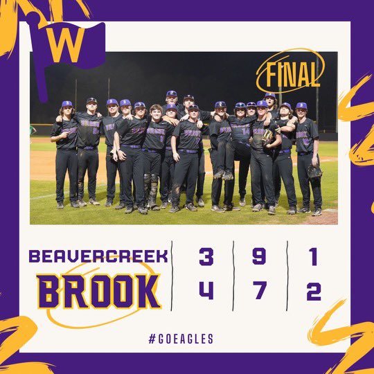 BellbrookBB's tweet photo. Golden Eagles get a big win! @lukebenetis and Nolan Sickels were 💪💪 on the mound.  Tyler Raker led the way at the plate  with a 💣 and a 2B. @bbayer1245 added a 2B. https://t.co/TJL34aPMM8