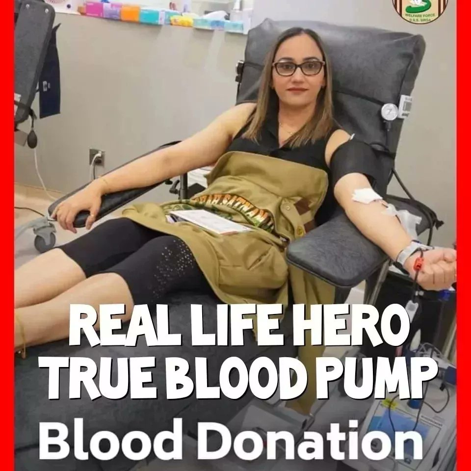 We should donate blood every 3 months. This inspiration has been given by Saint Dr MSG. Guruji says that blood donation is the biggest donation because we can save the lives of 3 people with 1 unit of blood. Besides, it also makes us more healthy. #DonateBlood